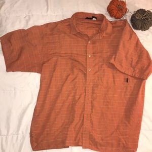 Patagonia Button Down Plaid Shirt Orange Size XL